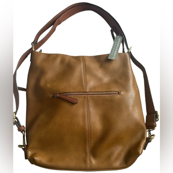 NWT 2 BAGS by SONDRA ROBERTS Convertible Hobo Backpack & Removable Clutch Insert - Picture 3 of 12